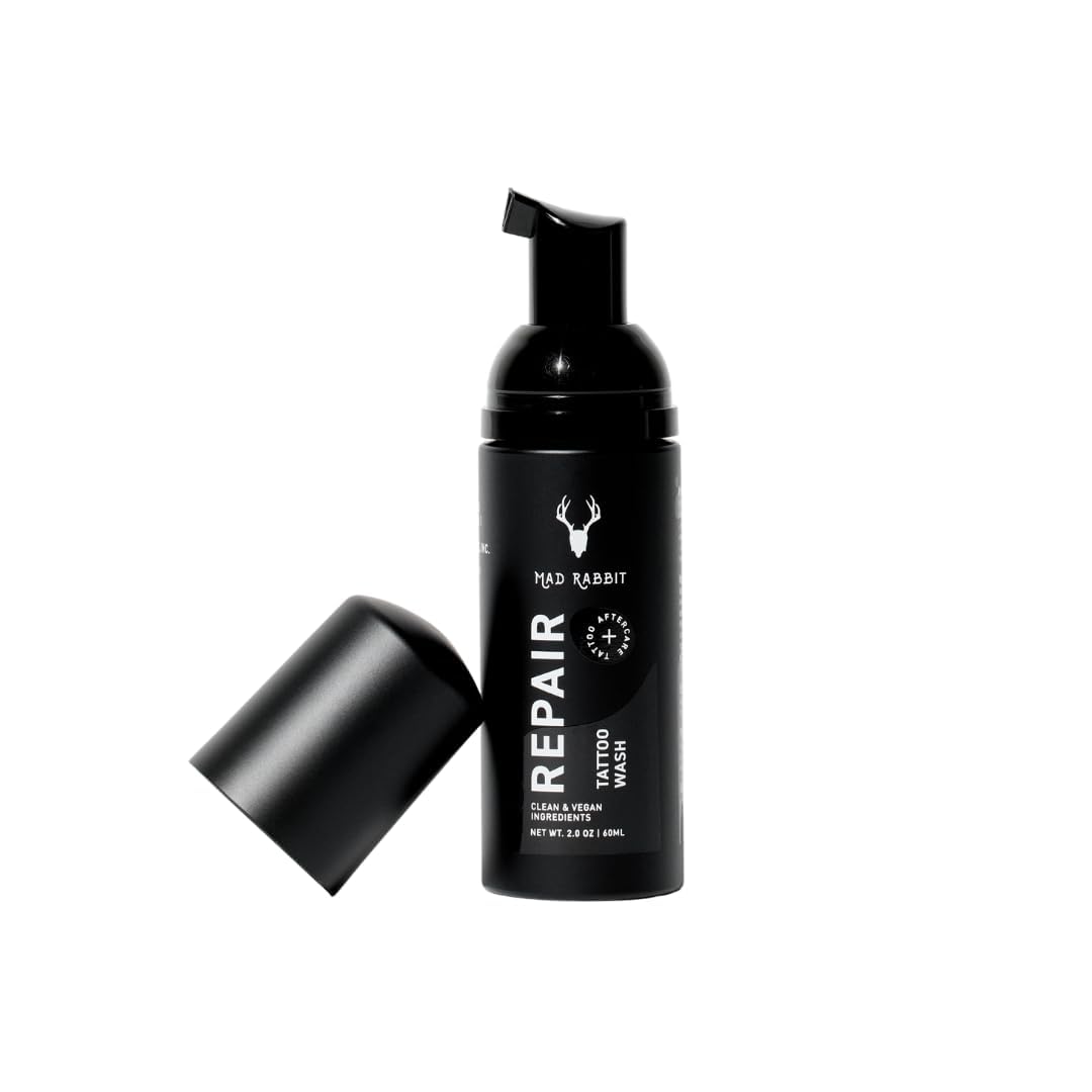 Mad Rabbit Savon soin tatouage bouteille : nettoyage doux pour nouveau tatouage