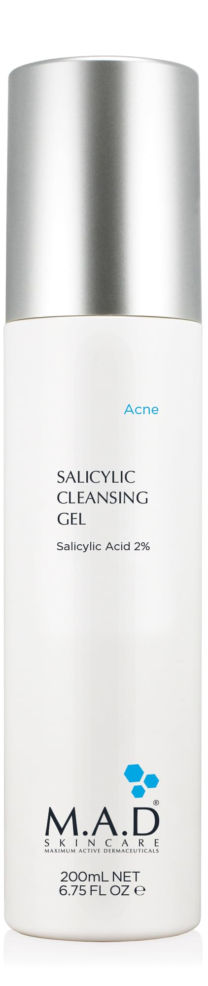 Gel nettoyant salicylique M.A.D Skincare purifiant les pores et équilibrant la peau
