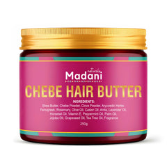 Beurre Chebe Madani Naturals favorise croissance et renforcement des cheveux.
