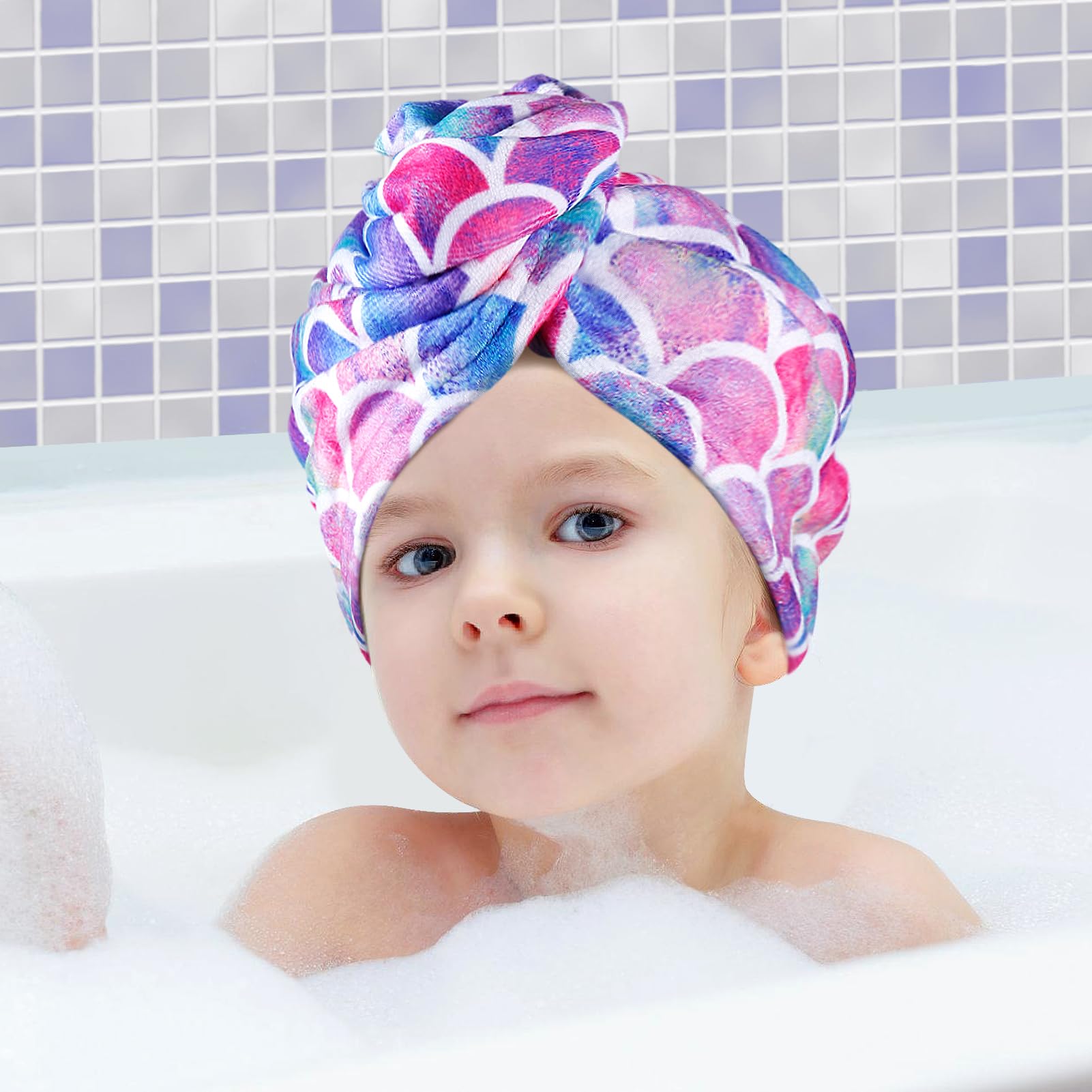 MADHOLLY motifs sirène colorés: serviette absorbante qui sèche rapidement.
