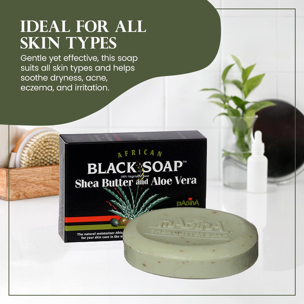 Madina Savon Noir Africain pack-6, pratique et économique.