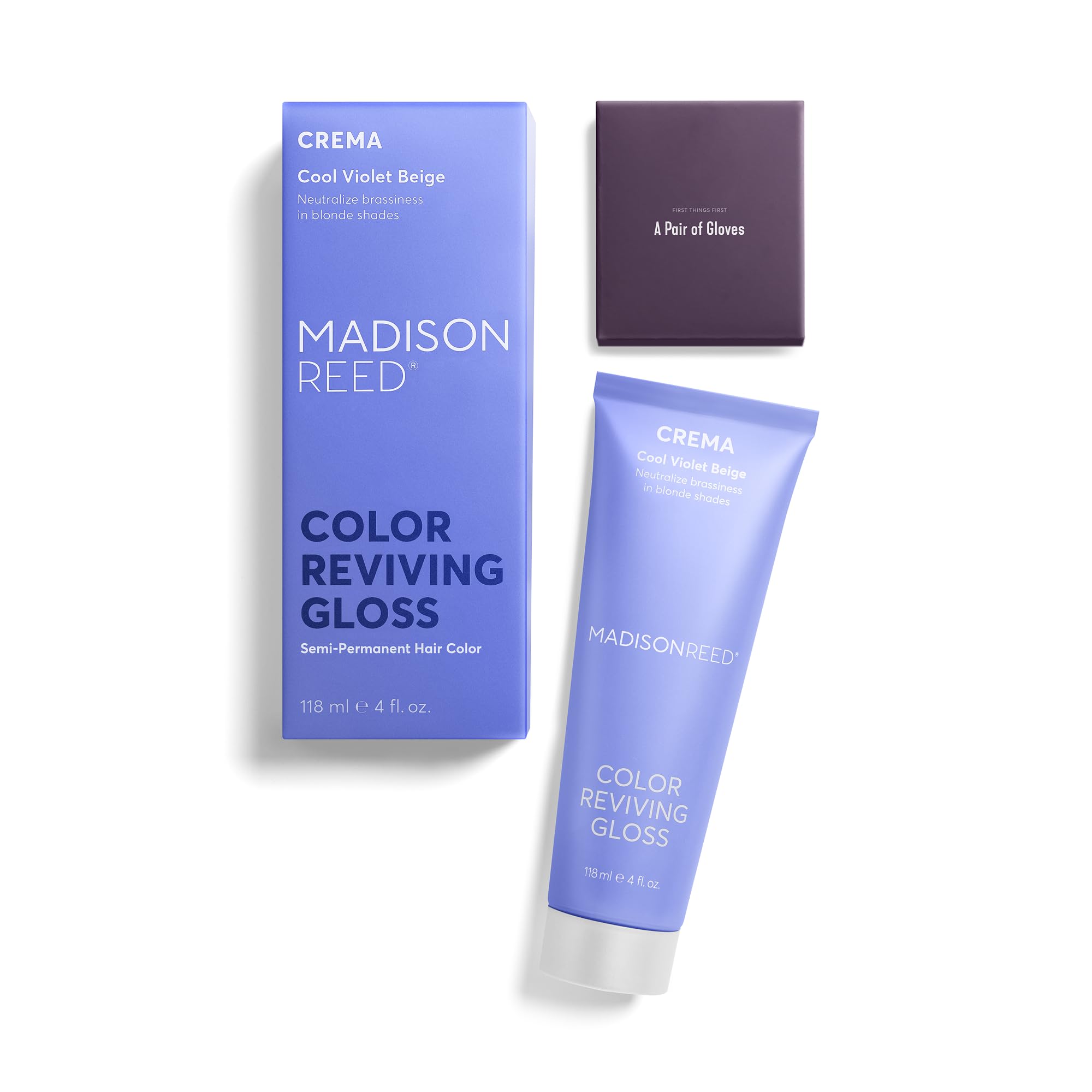 Madison Reed Color Reviving Gloss Crema - gants inclus facilitant l’application propre.