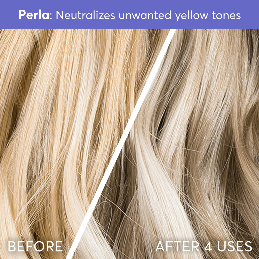 Madison Reed Color Therapy Perla, cheveux après traitement, douceur et hydratation visibles.