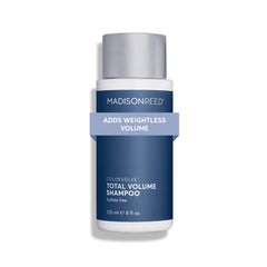 Shampooing ColorSolve Volume de Madison Reed, bouteille claire prête à offrir du volume durable.