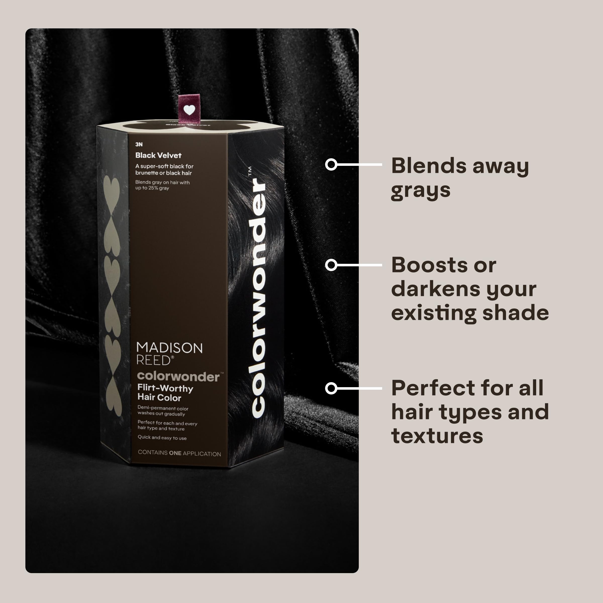 Madison Reed ColorWonder sans cruauté: produit non testé sur les animaux.