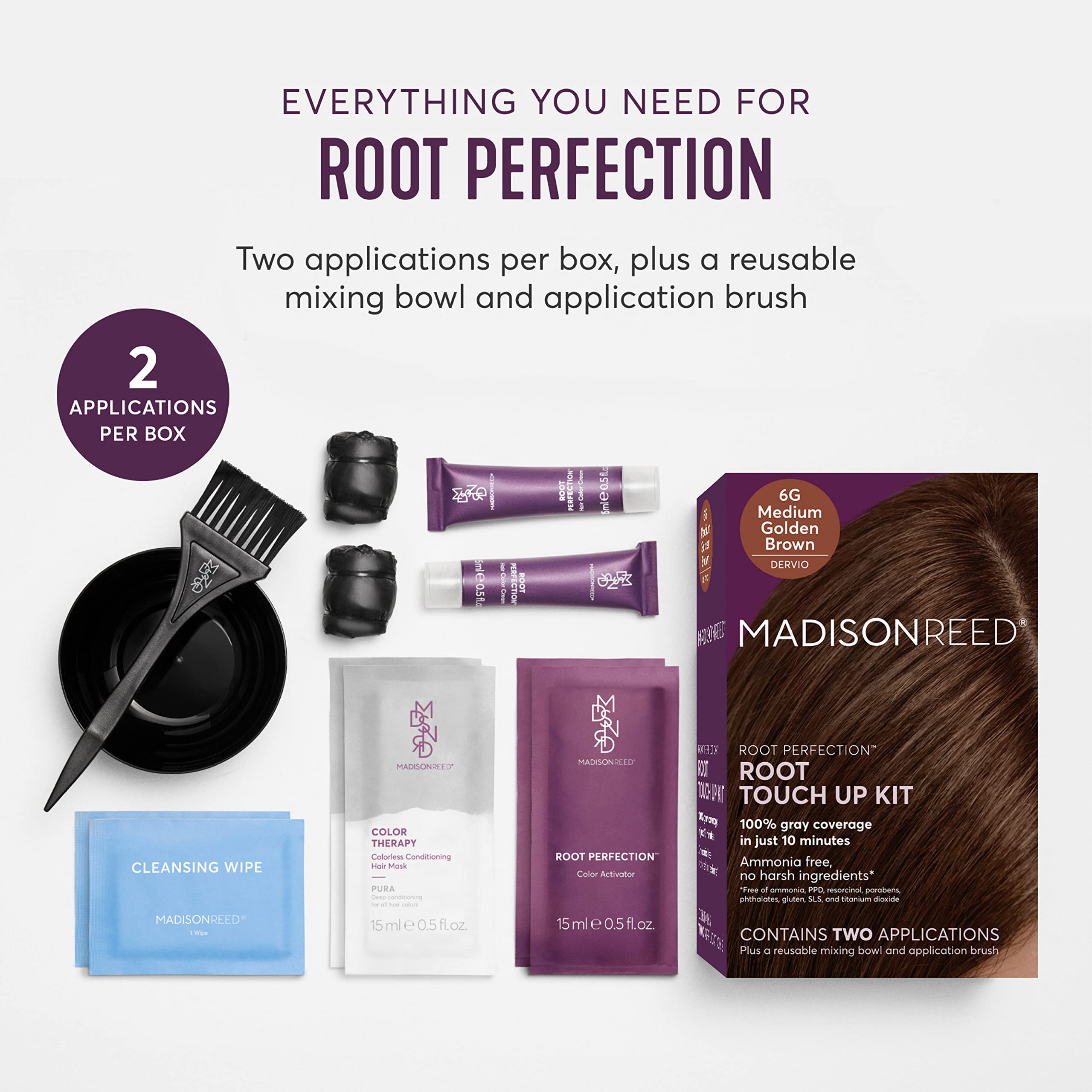Crème colorante sans ammoniaque Madison Reed pour gris lumineux