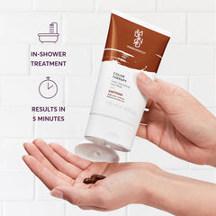 Texture crème hydratante de Madison Reed pour une application rapide.