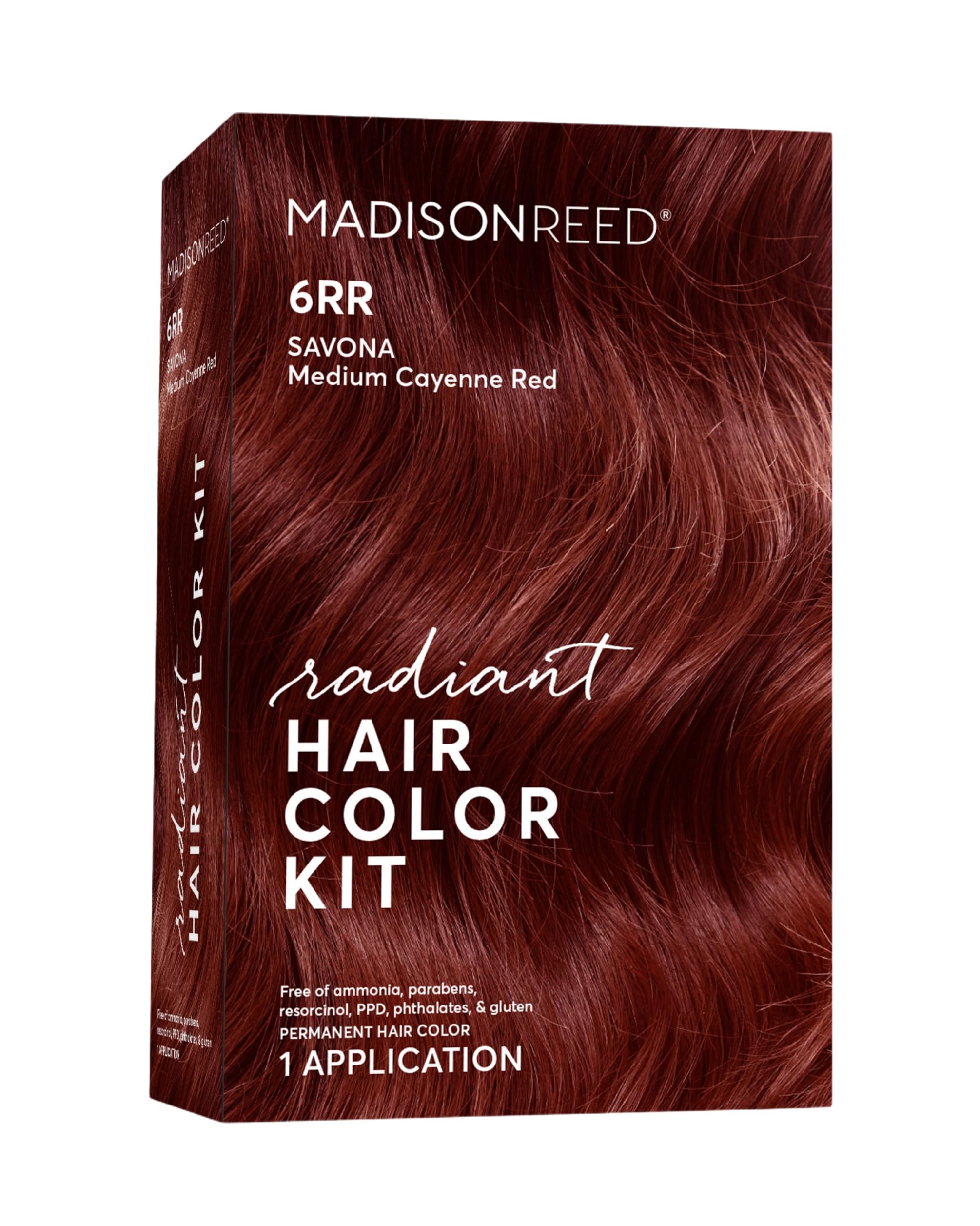 Madison Reed kit couleur rayonnante 6RR Cayenne Rouge, couleur vive durable