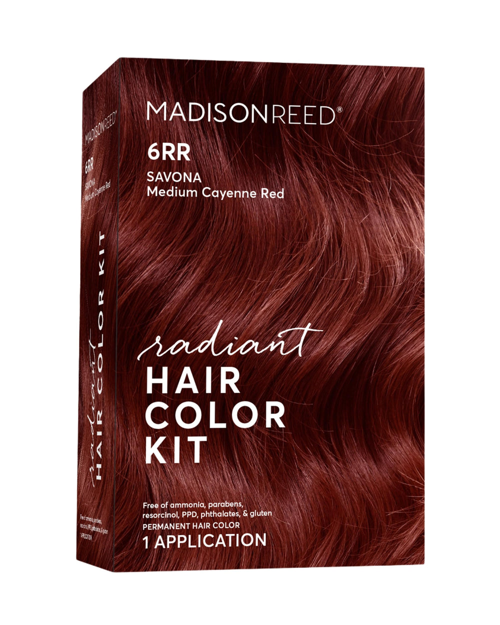 Madison Reed kit couleur rayonnante 6RR Cayenne Rouge, couleur vive durable