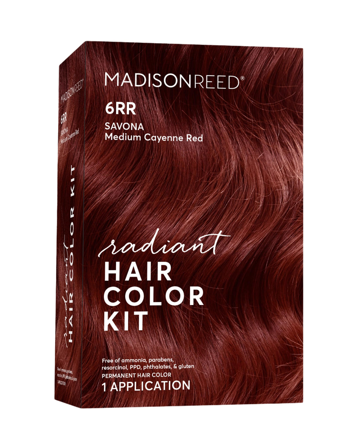 Madison Reed kit couleur rayonnante 6RR Cayenne Rouge, couleur vive durable