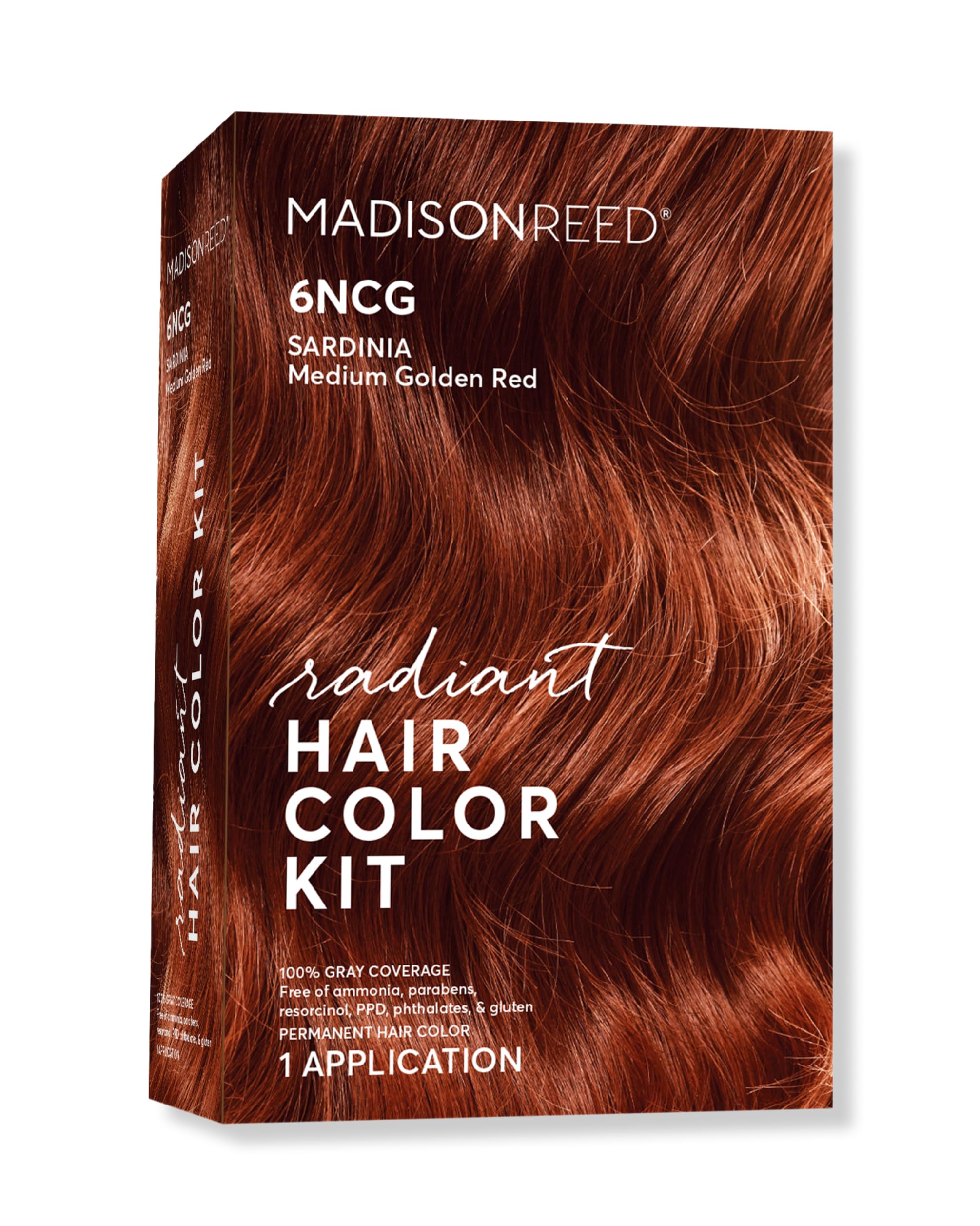 Kit Madison Reed Radiant Color, emballage clair et pratique pour usage à domicile.