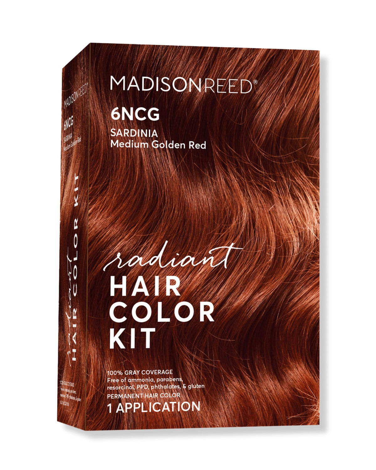 Kit Madison Reed Radiant Color, emballage clair et pratique pour usage à domicile.