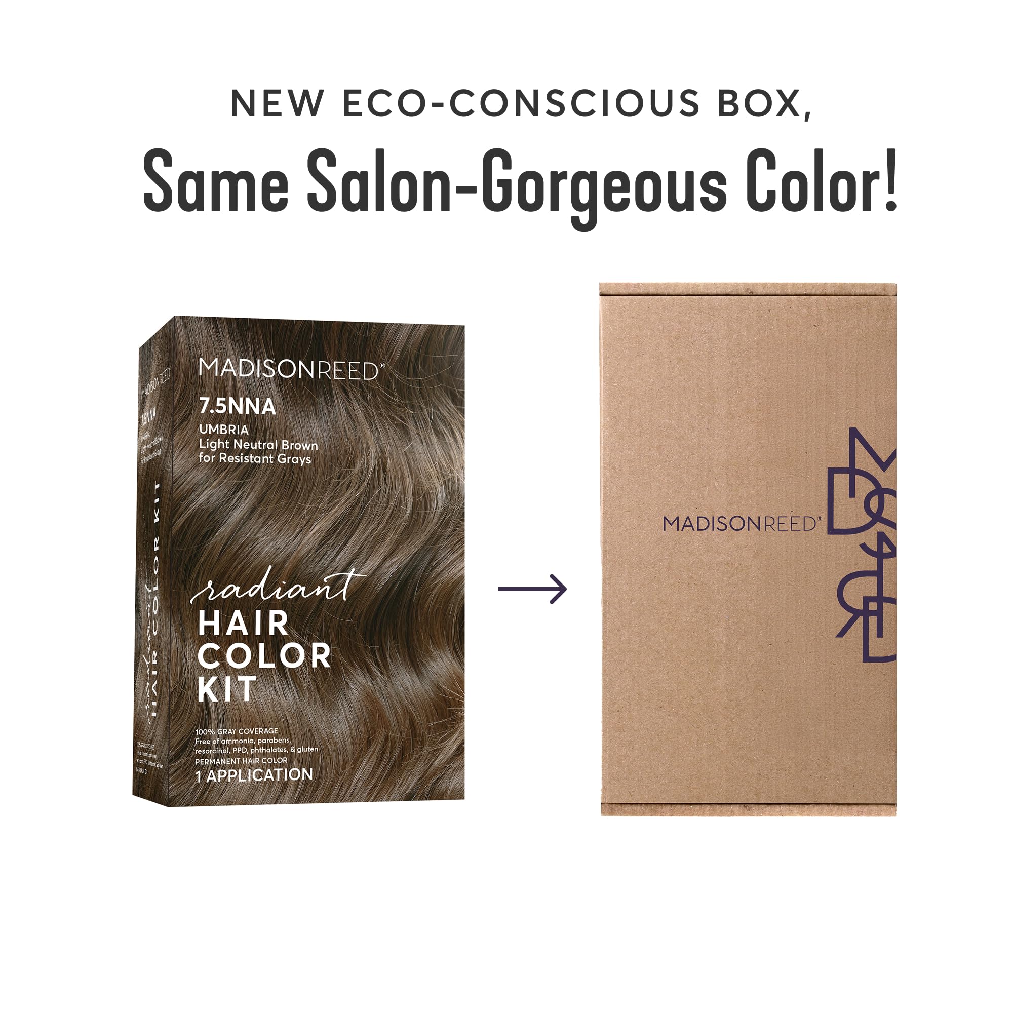 Crème coloration 7-5NNA Brun clair neutre pour gris résistants