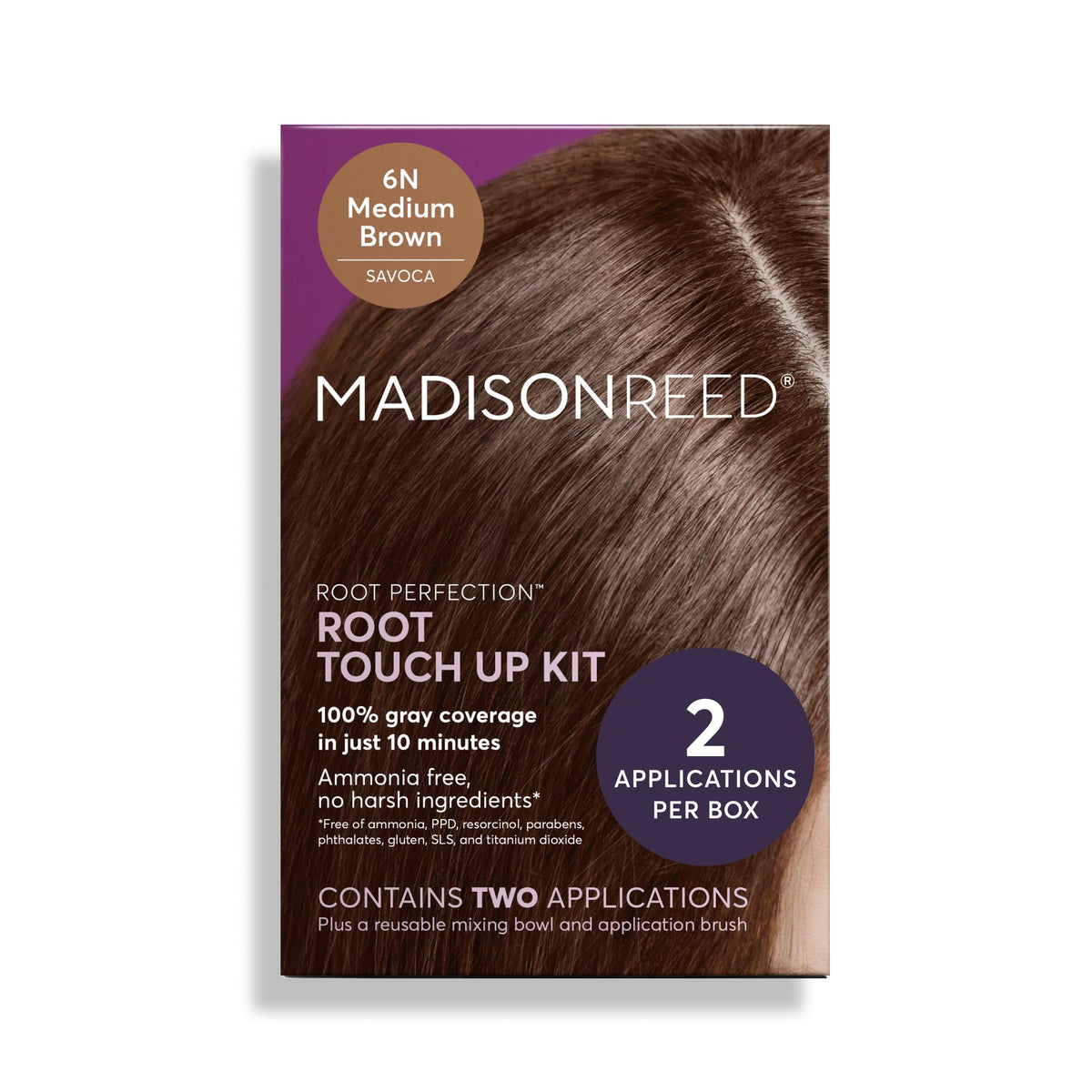 Kit Root Perfection Madison Reed prêt e0 le9 application pour couvrir les racines et les gris