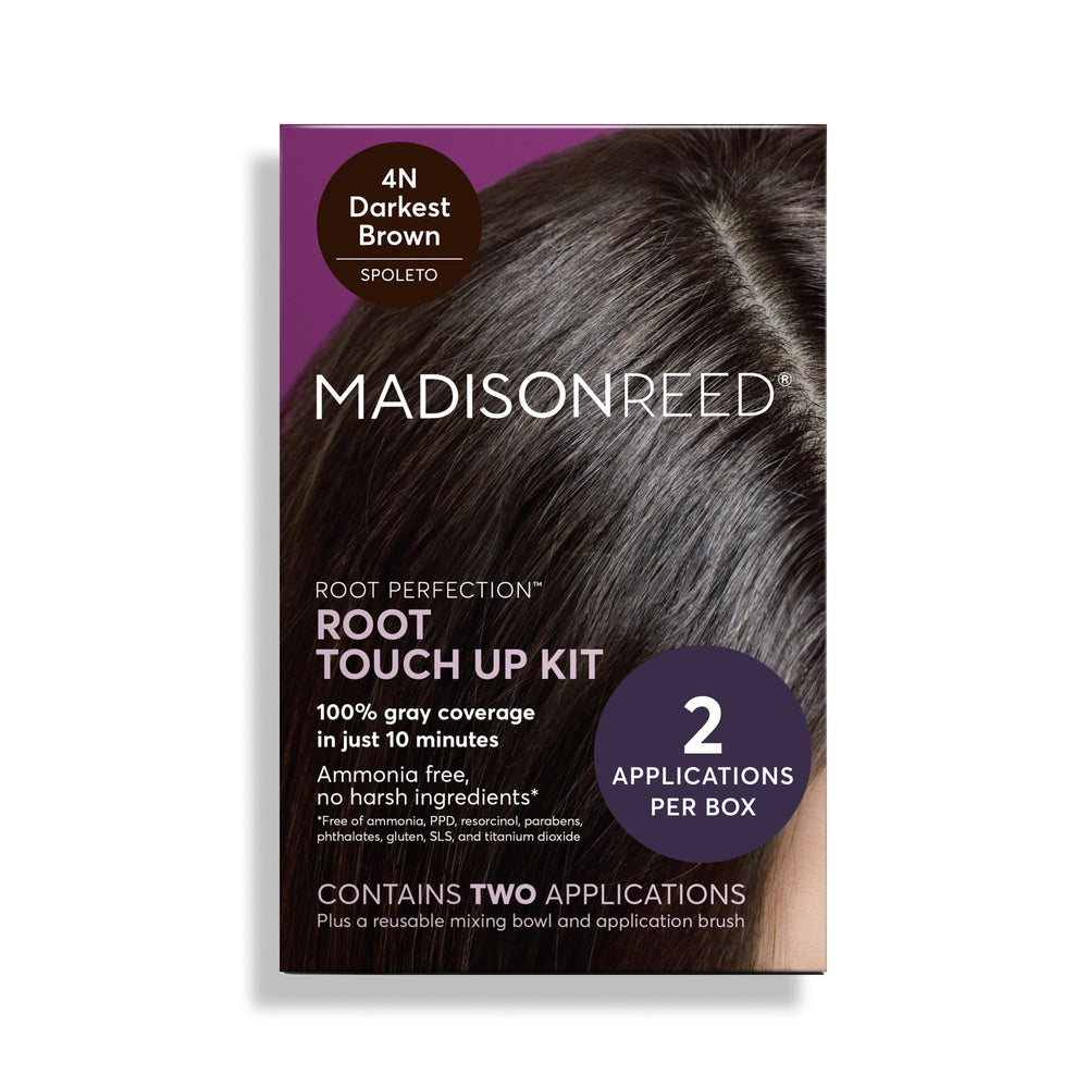 Emballage de Madison Reed Root Perfection Spoleto 4N prêt pour retouche à domicile