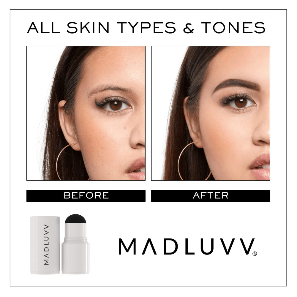 MADLUVV ligne capillaire brunette couverture des repousses pour un fini homogène.