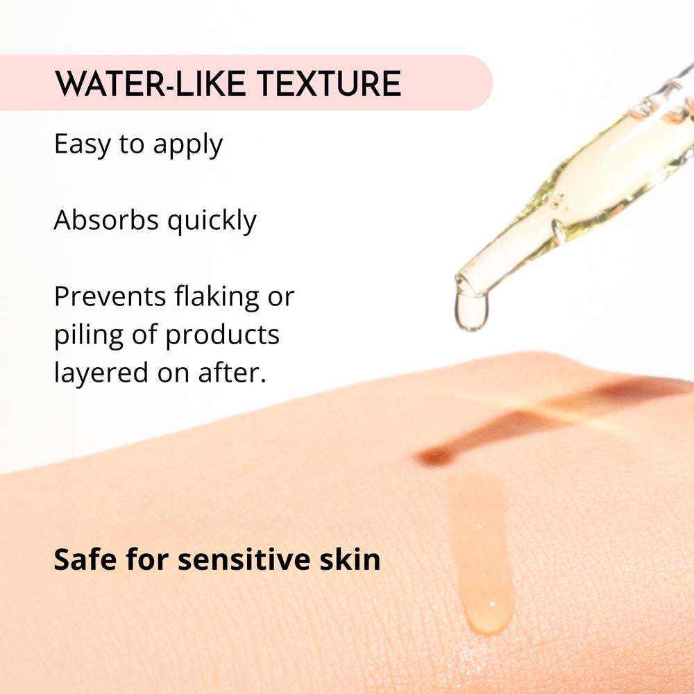 Teint plus lumineux après l'application du MAELOVE Glow Maker.