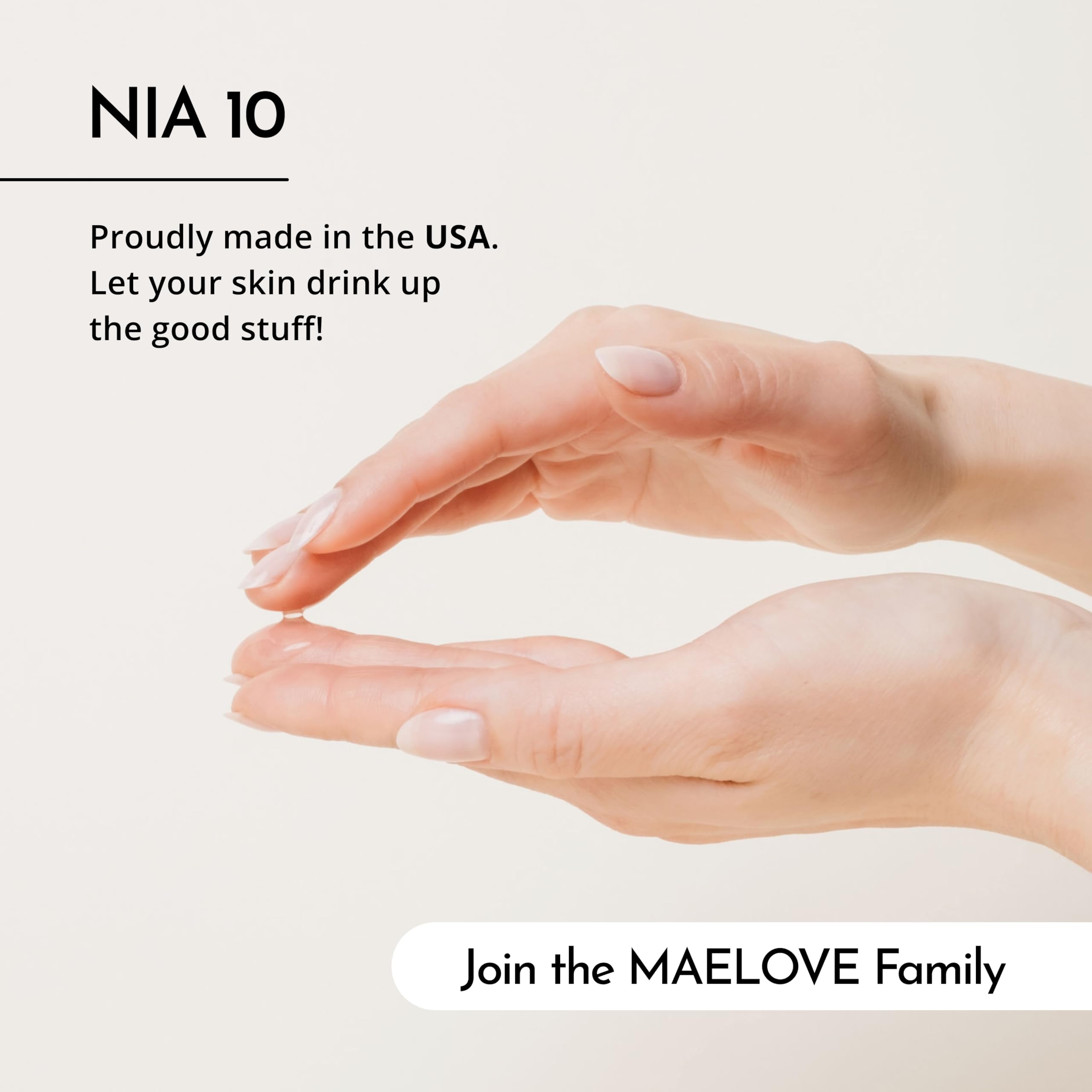 Sérum Maelove NIA 10 adapté peau sensible et douceur