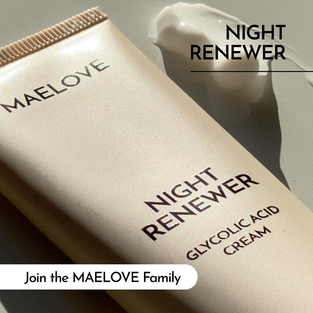 MAELOVE Night Renewer – application facile avant le coucher pour nourrir la peau