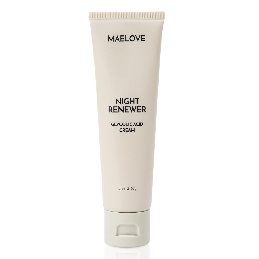 MAELOVE Night Renewer – bouteille glycolique pour exfoliation douce pendant la nuit
