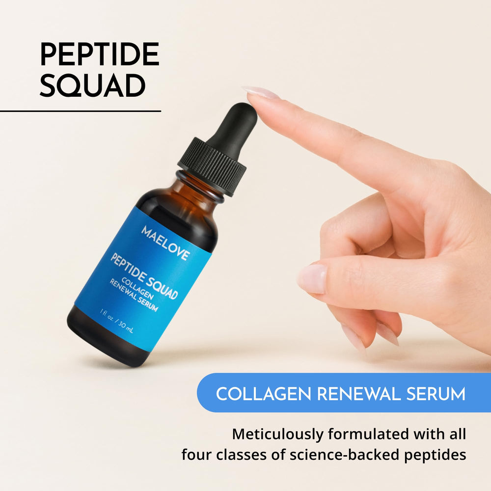 Maelove Sérum Squad, texture soyeuse qui pénètre rapidement pour nourrir et lisser la peau.