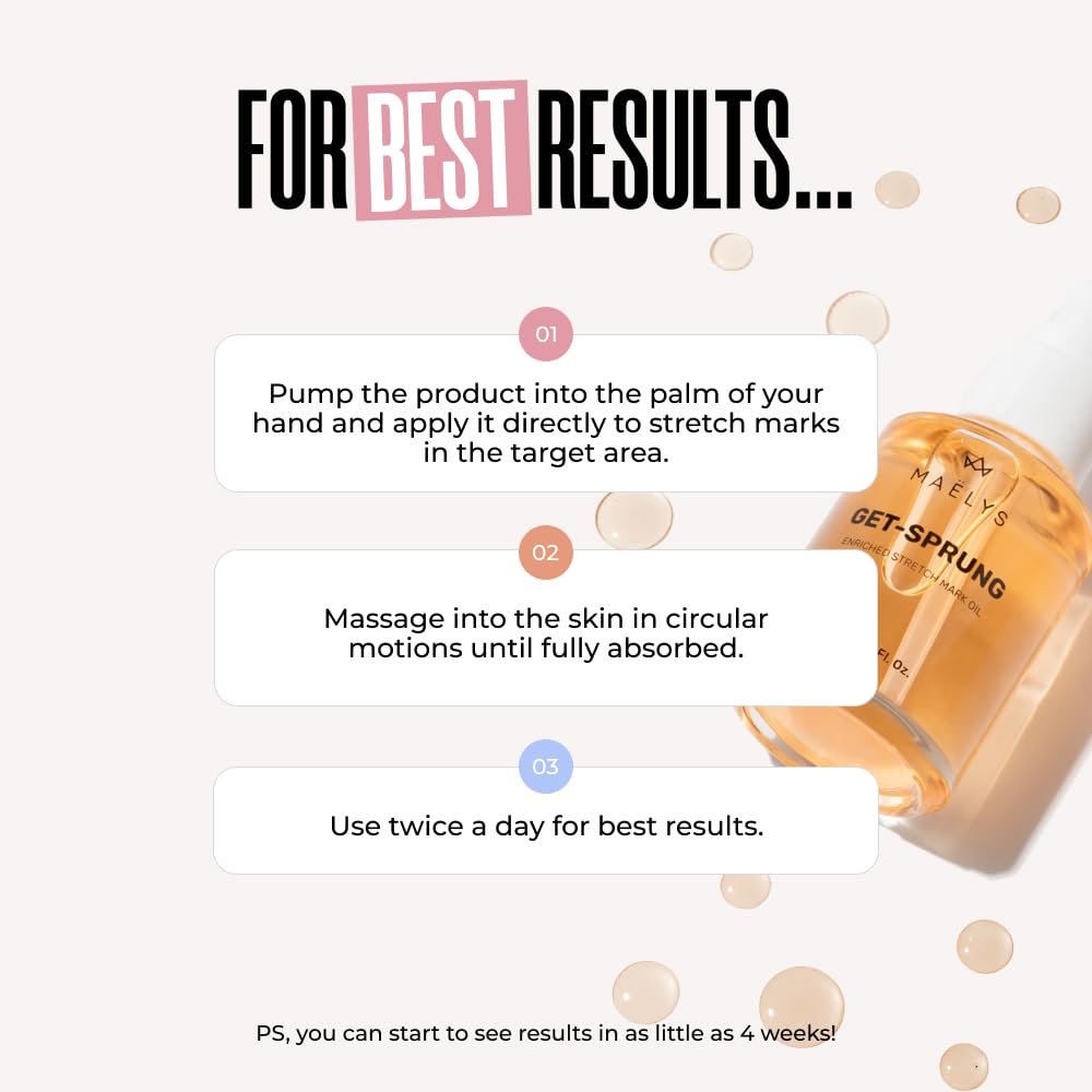 Maëlys Get-Sprung: huile corporelle favorisant l’élasticité de la peau