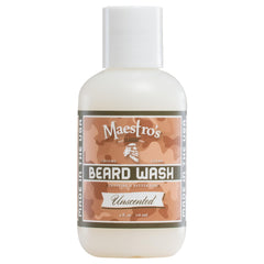 Maestro's Classic Lavage de Barbe flacon sans parfum, hydratation douce pour barbe et peau.