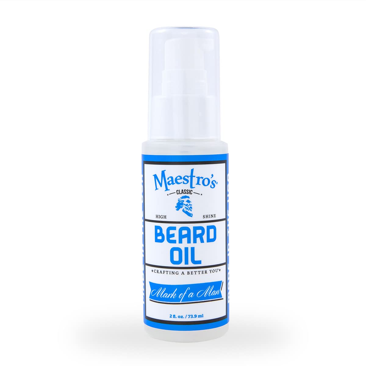 Maestro's Classic huile barbe – bouteille Mark de lhomme, entretien quotidien et élégance