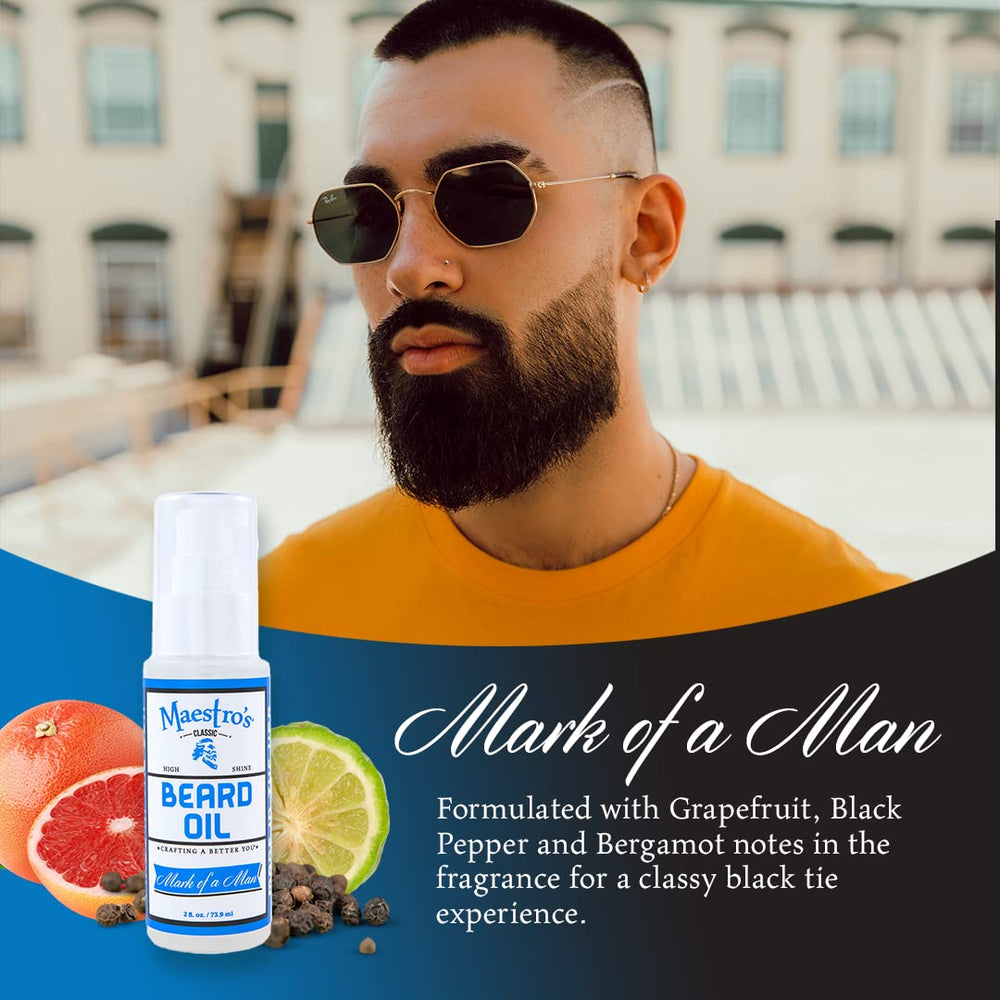 Huile barbe Maestro's Classic – soin peau sous la barbe pour une douceur durable
