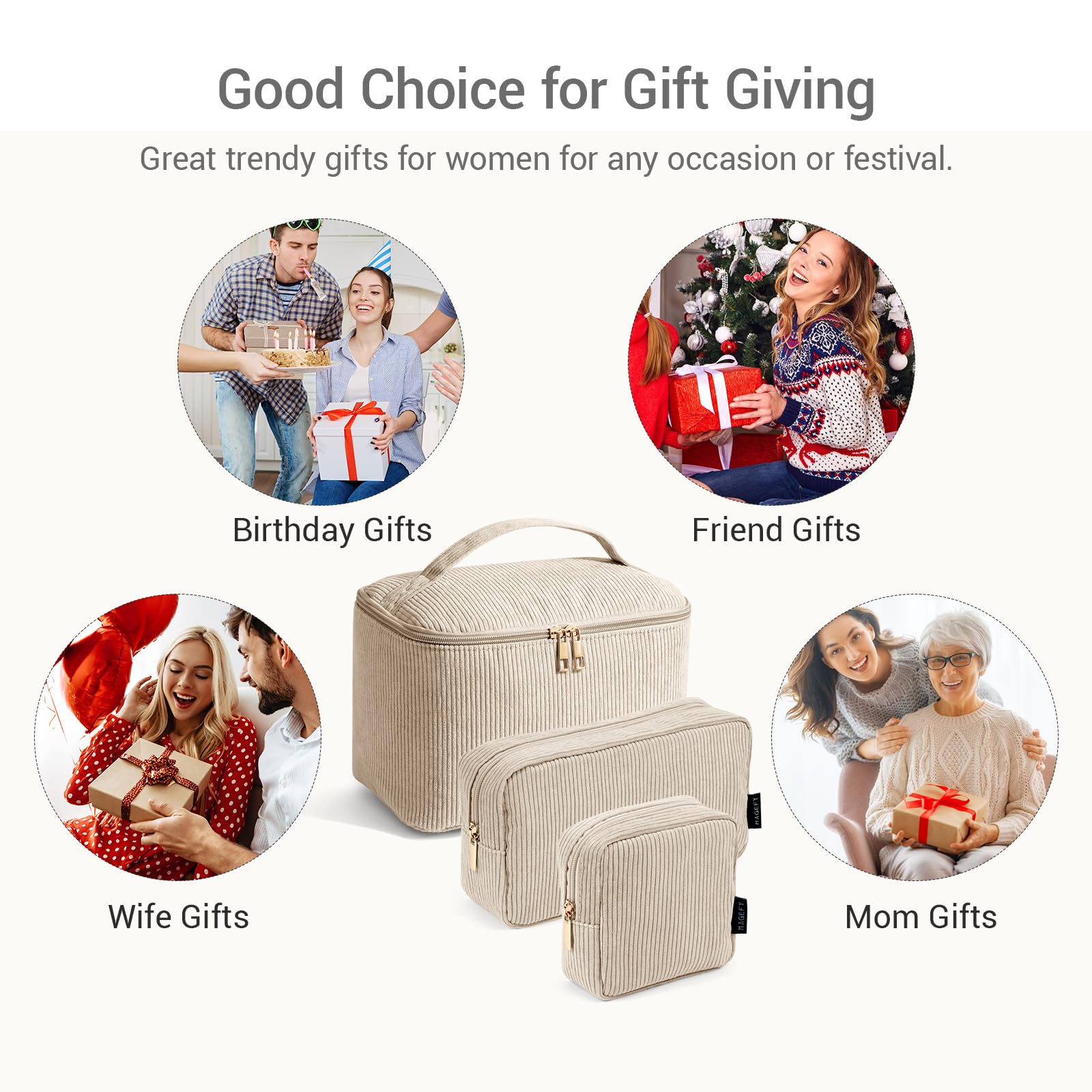 Magefy cadeau idée beige maquillage, cadeau chic et utile
