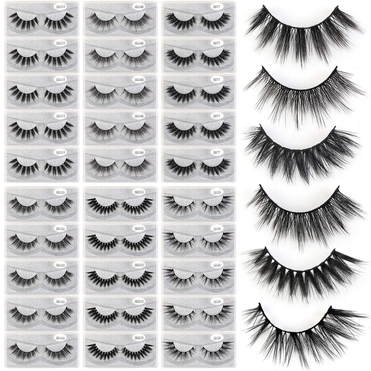 Cils MAGEFY en fibre 16mm naturel pour un regard discret et élégant.