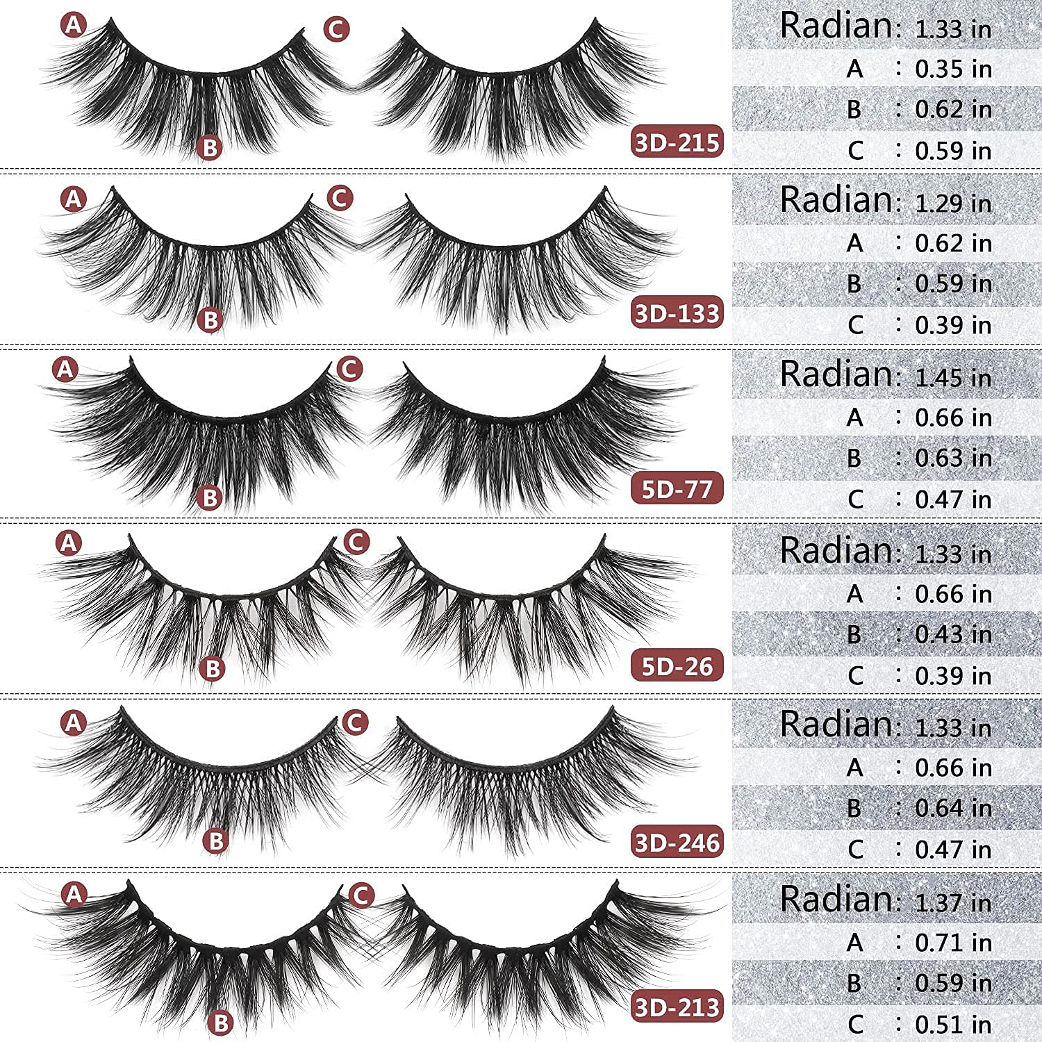 Cils MAGEFY en fibre 20mm dramatique pour un regard intense.