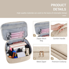 Magefy intérieur poches doubles beige, accès rapide