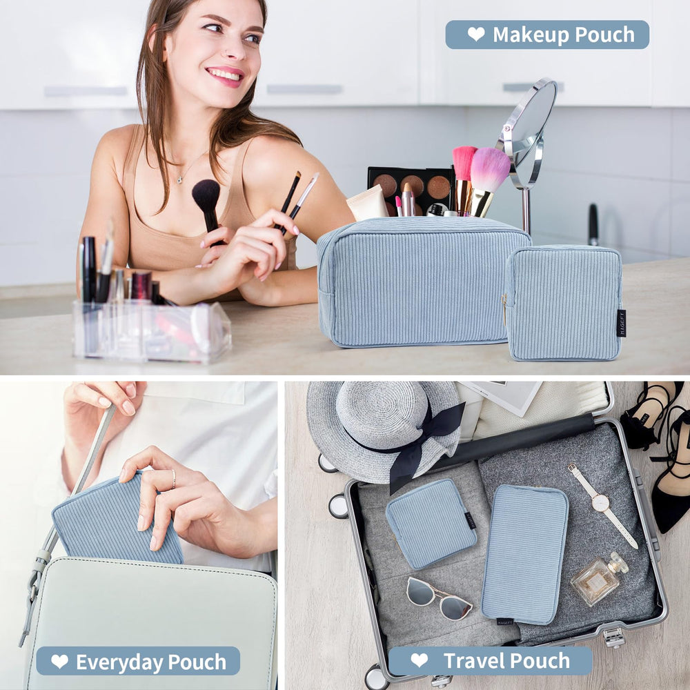 MAGEFY trousse maquillage bleue cadeau parfait pour anniversaire