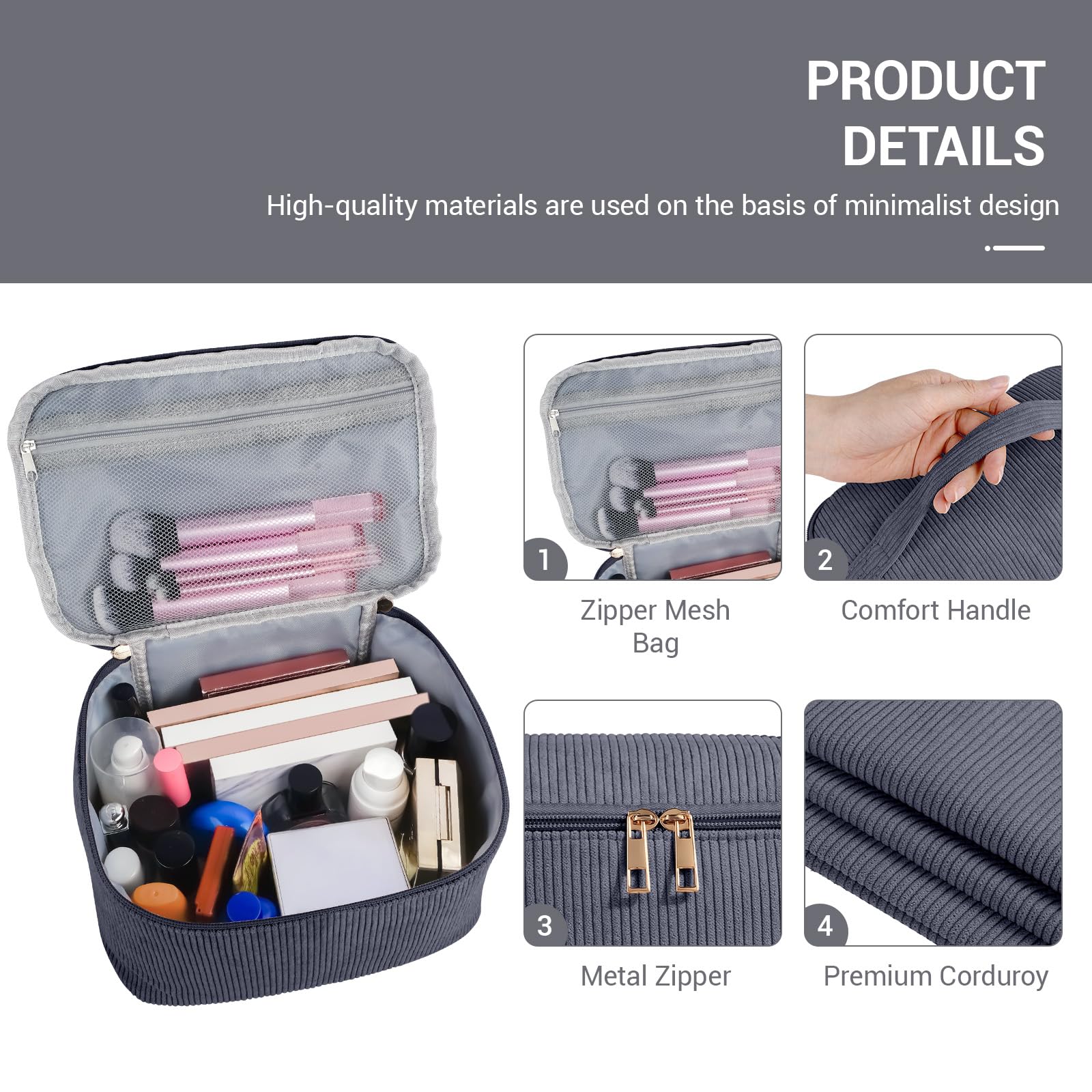 Poche cube Magefy pour organiser les essentiels en déplacement.