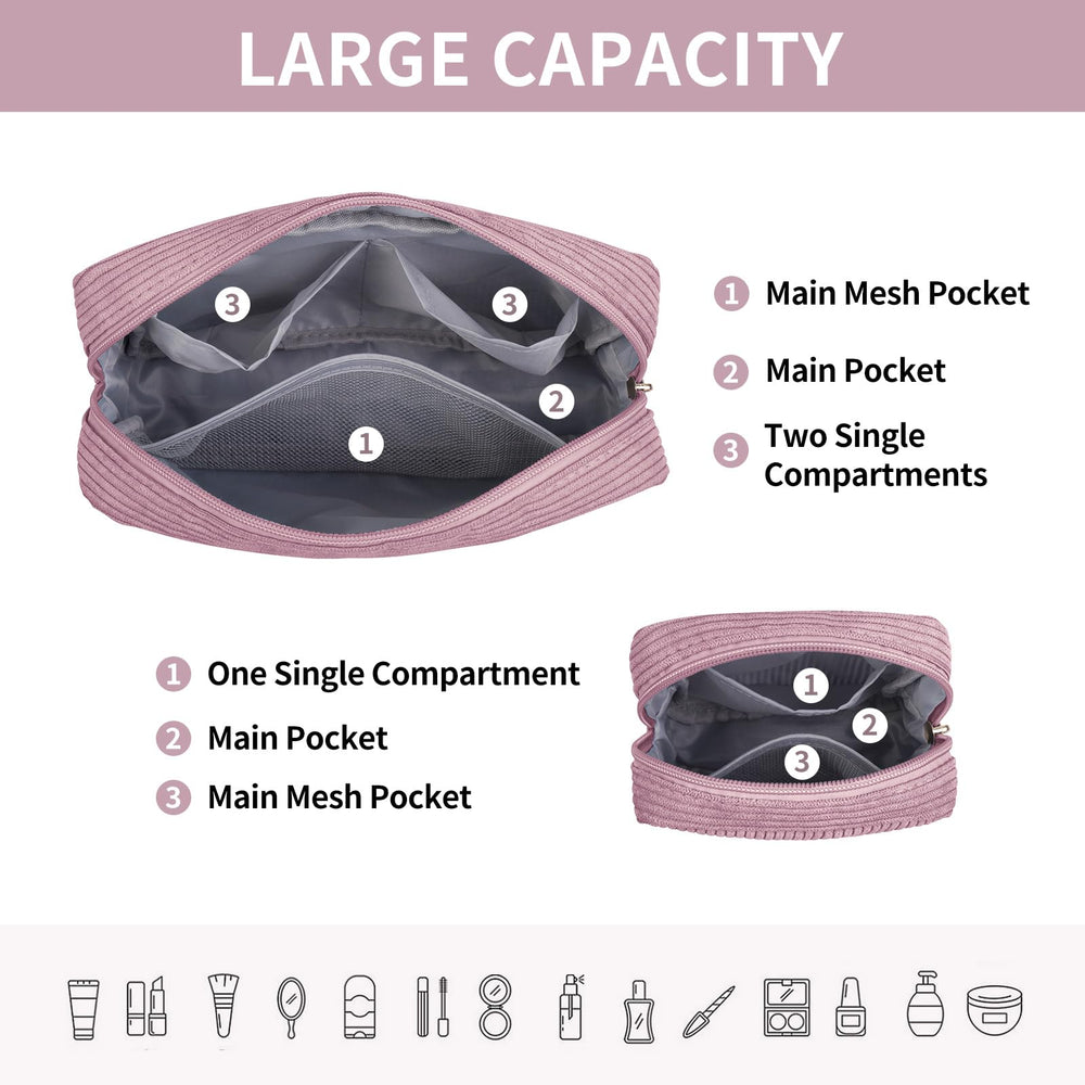 Pochette maquillage compacte et légère MAGEFY, idéale pour voyager