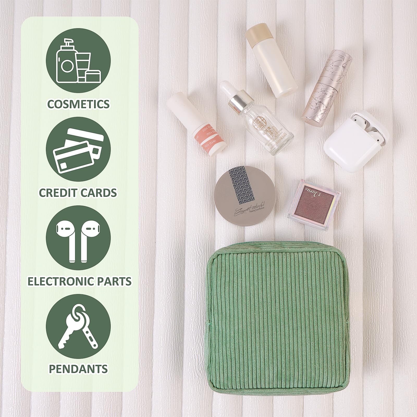 Trousse MAGEFY fermeture zip dore, accès rapide à vos indispensables.