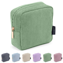 Trousse MAGEFY avec poches intérieures pour organiser pinceaux et rouges à lèvres.