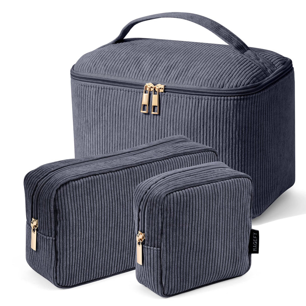 Magefy trousse maquillage avec poignée pour un accès rapide.