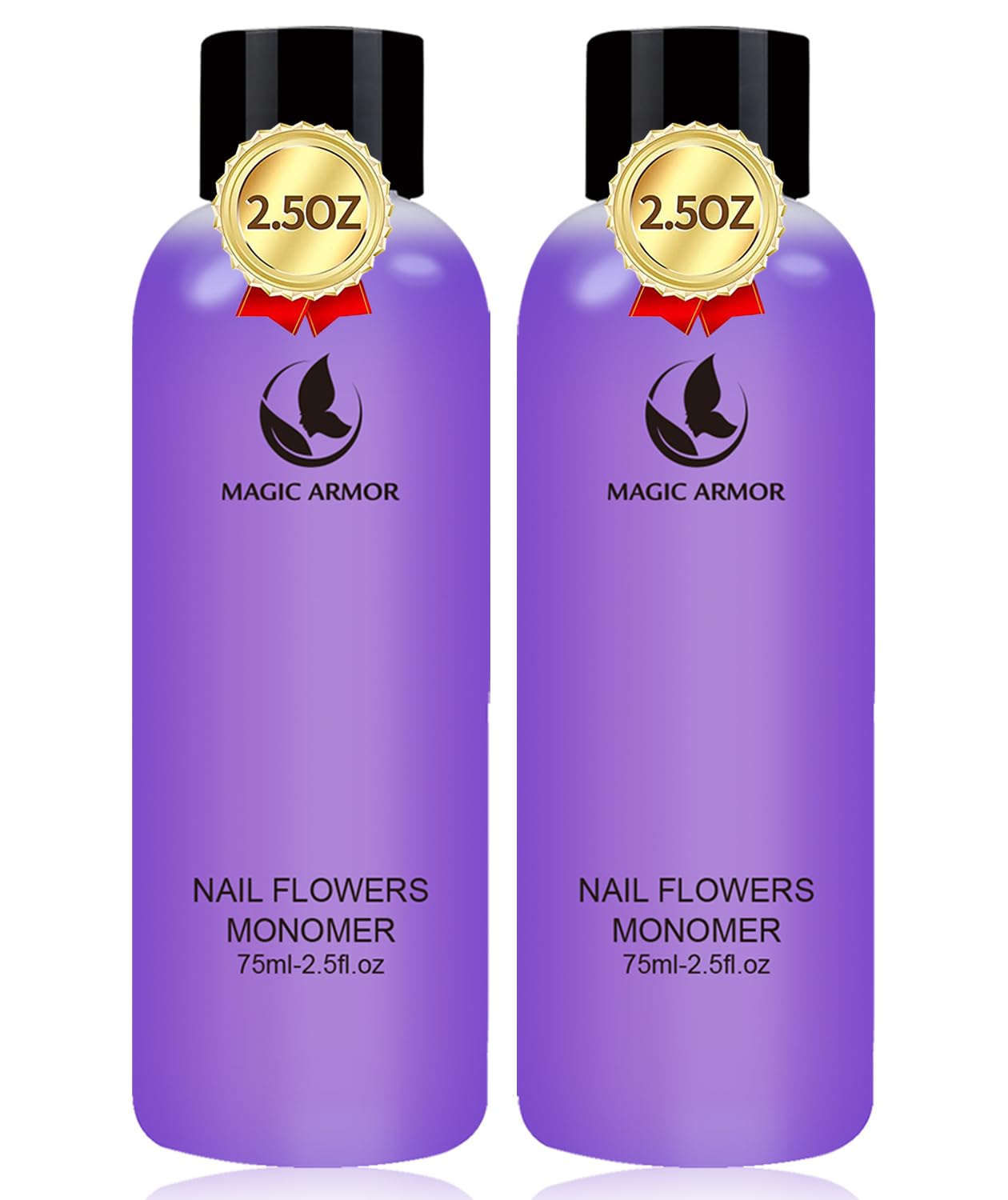 MAGIC ARMOR flacon monomère acrylique clair et durable pour extensions.