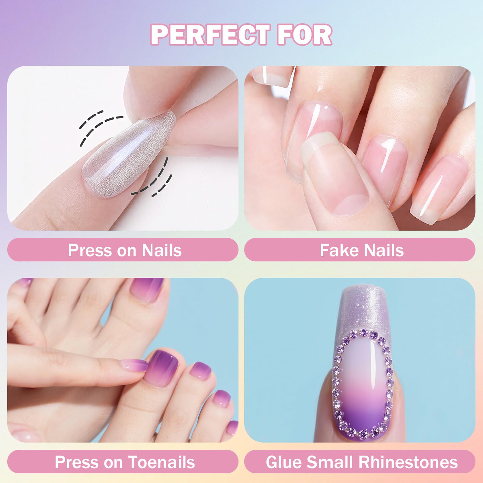 Magic Armor utilisation décorative : idées déco et strass sur ongles