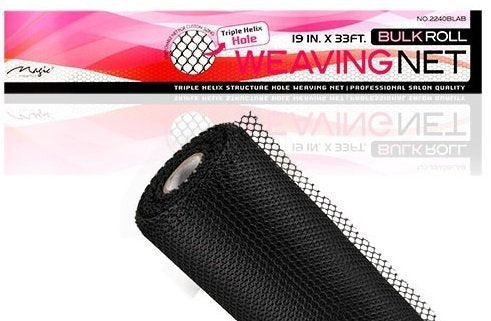 MAGIC filet de tissage noir sur bobine, idéal pour décor et supports d'artisanat