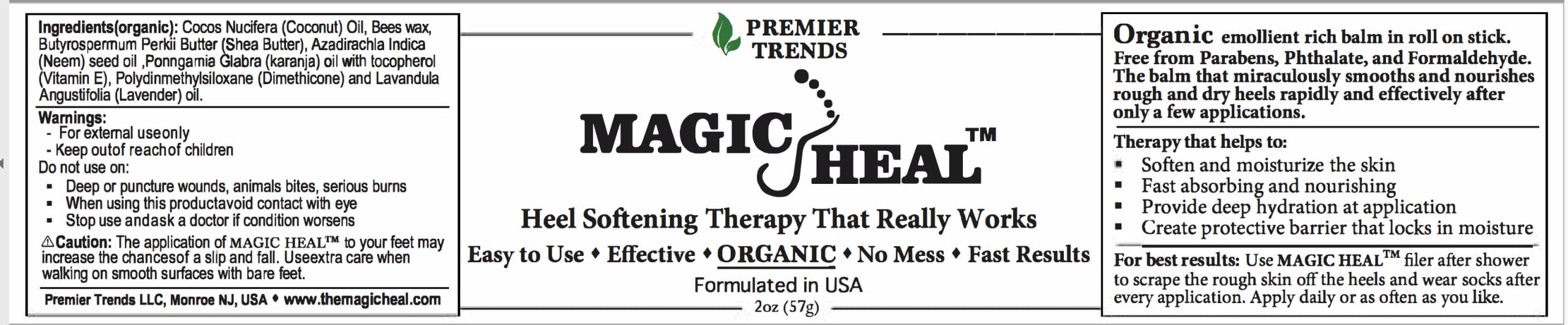 Magic Heal organic moisturizer bottle delivers deep hydration for dry skin.