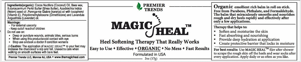Magic Heal organic moisturizer bottle delivers deep hydration for dry skin.