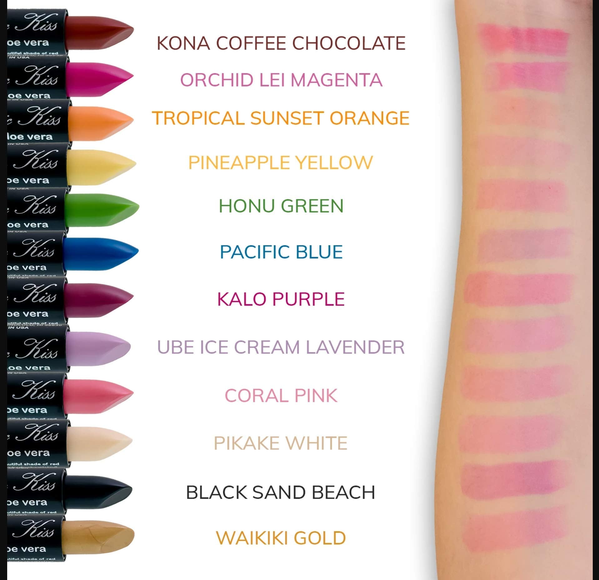 Magic Kiss fabriqué aux États‑Unis avec soin des lèvres.