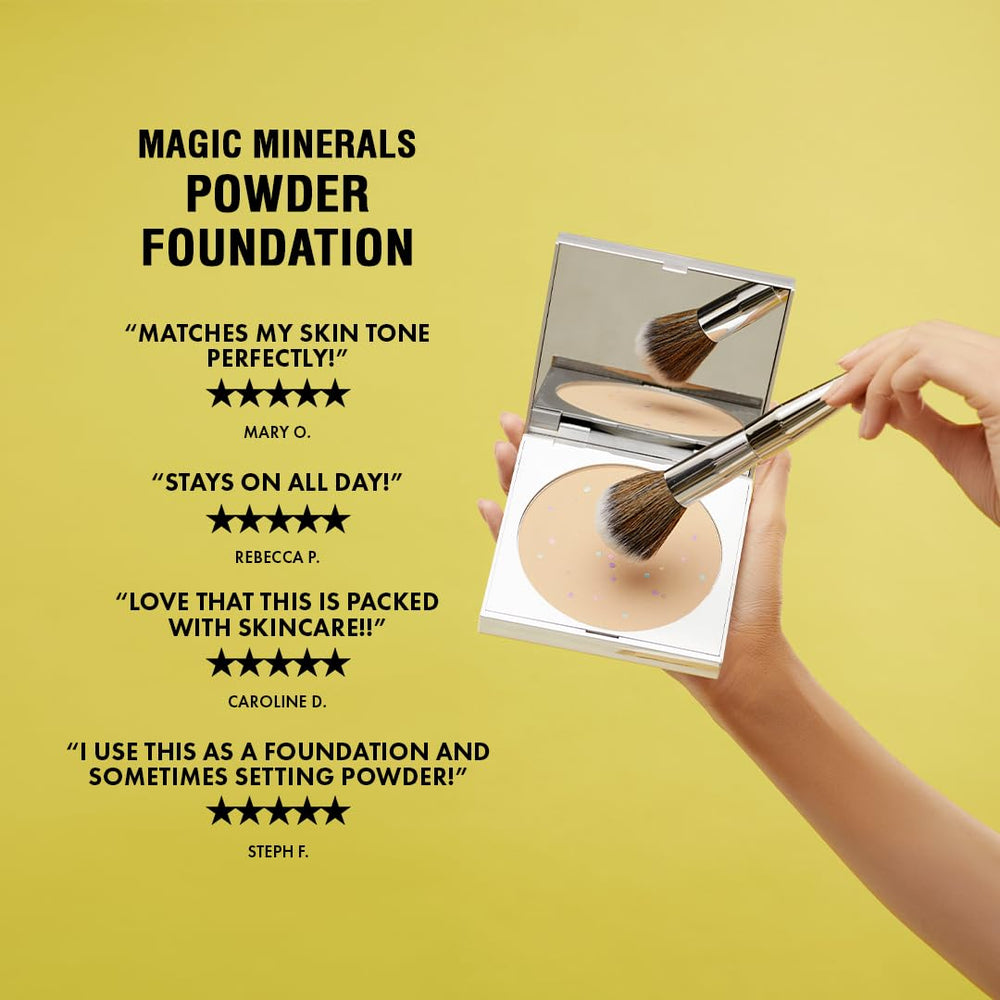 Ce produit peut servir de fond de teint ou de poudre pour un look sans couture.