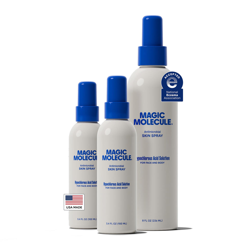 Magic Molecule, spray visage apaisant, réduit les rougeurs.