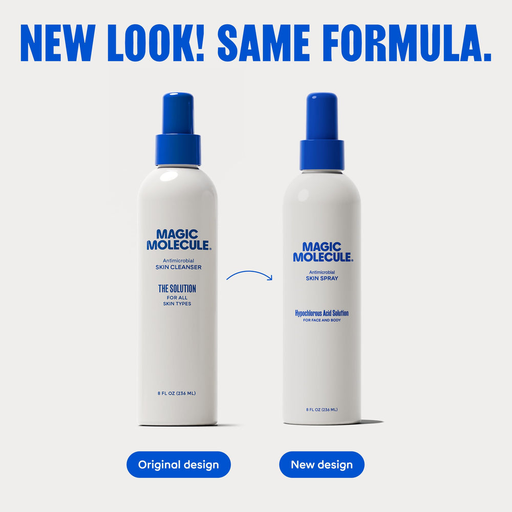 Magic Molecule Hypochloreux — flacon compact facilitant l’usage sur la route.