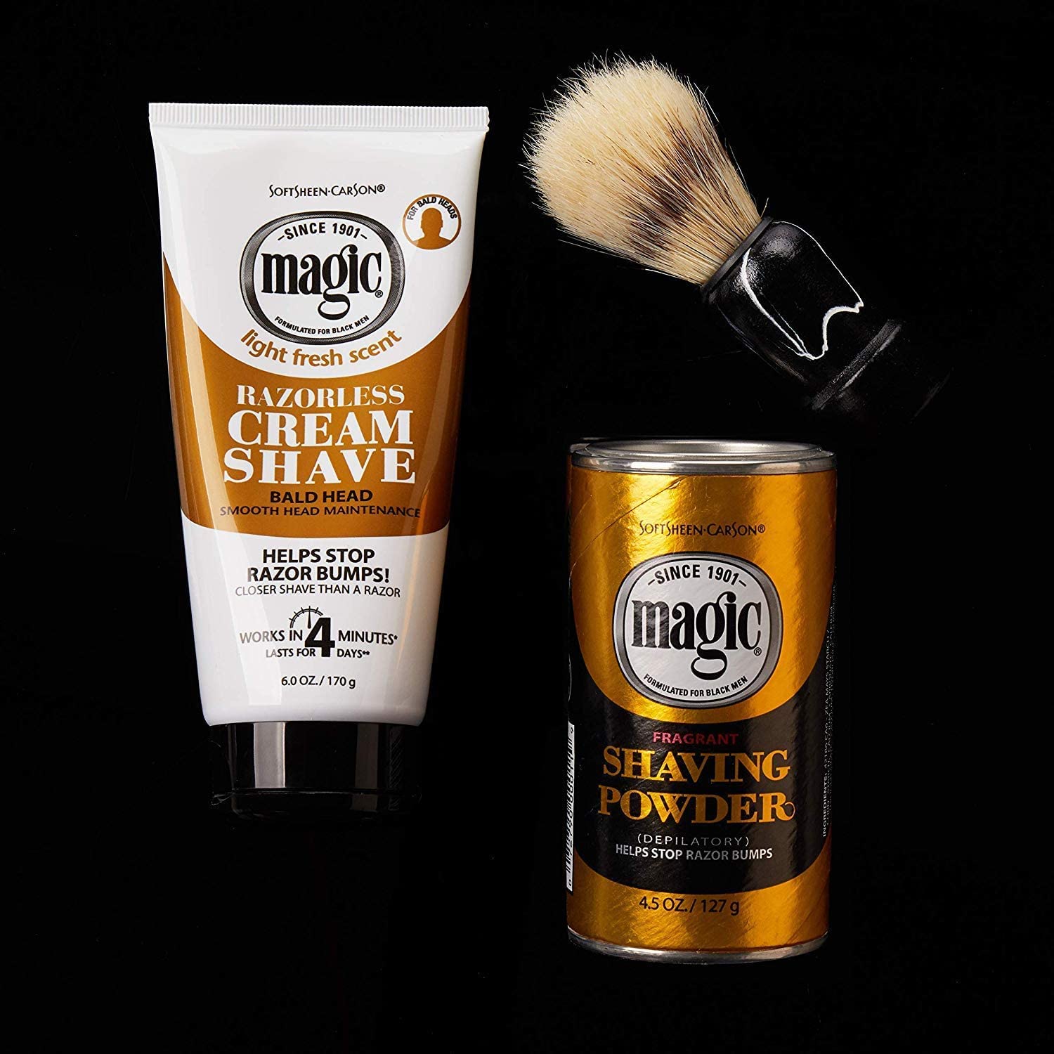 Senteur dorée enveloppante pendant le rasage grâce à Magic Shaving.