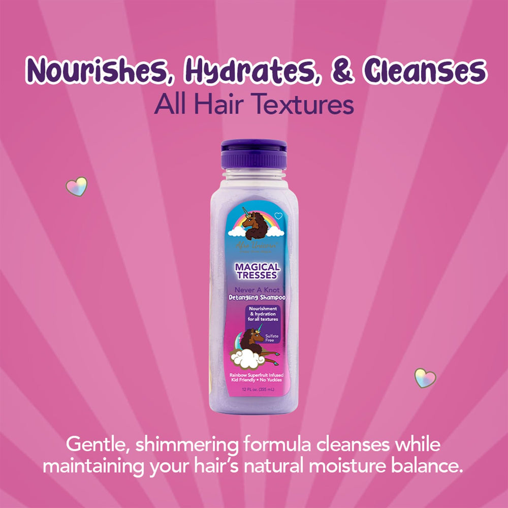 MAGICAL TRESSES Afro Unicorn - shampooing définissant les boucles, cheveux plus nets et rebondis.